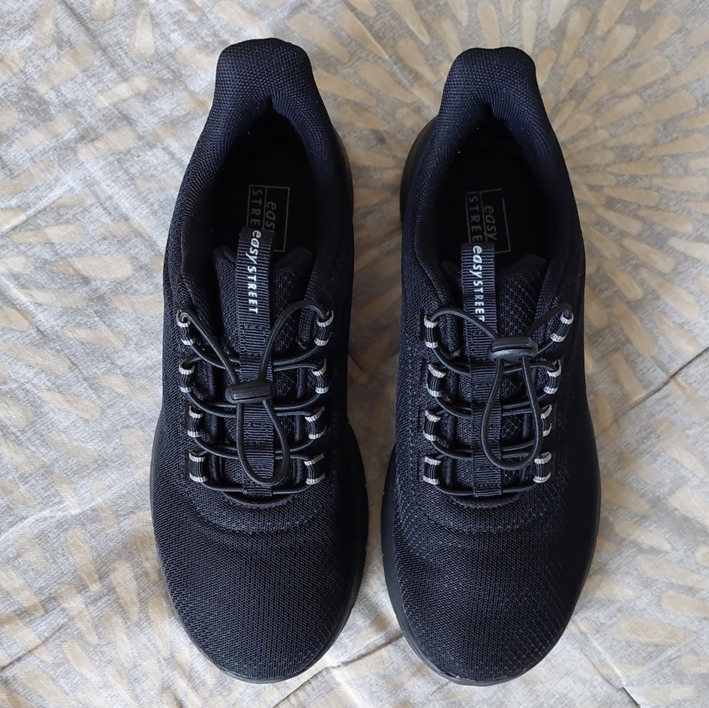 Easy Street Women's Black Athletic Shoes
